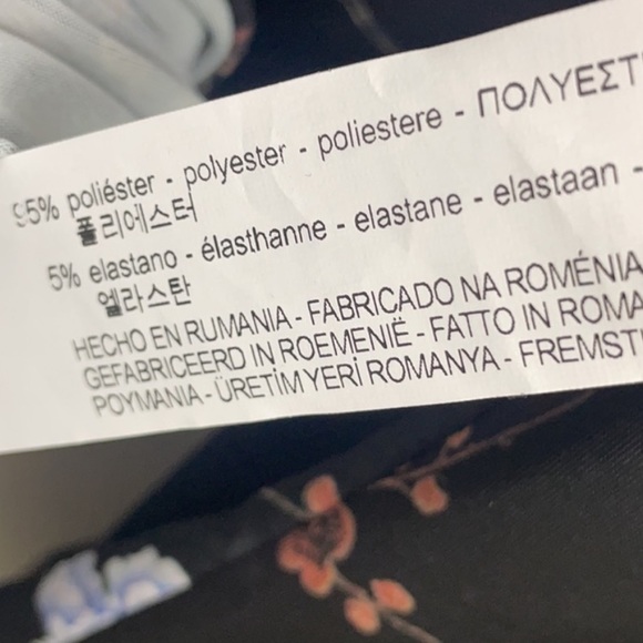 Zara | Kimono Sleeve Oriental Print Self-Tie Kaftan Dress | Approx Size 16/ US S - Picture 12 of 13